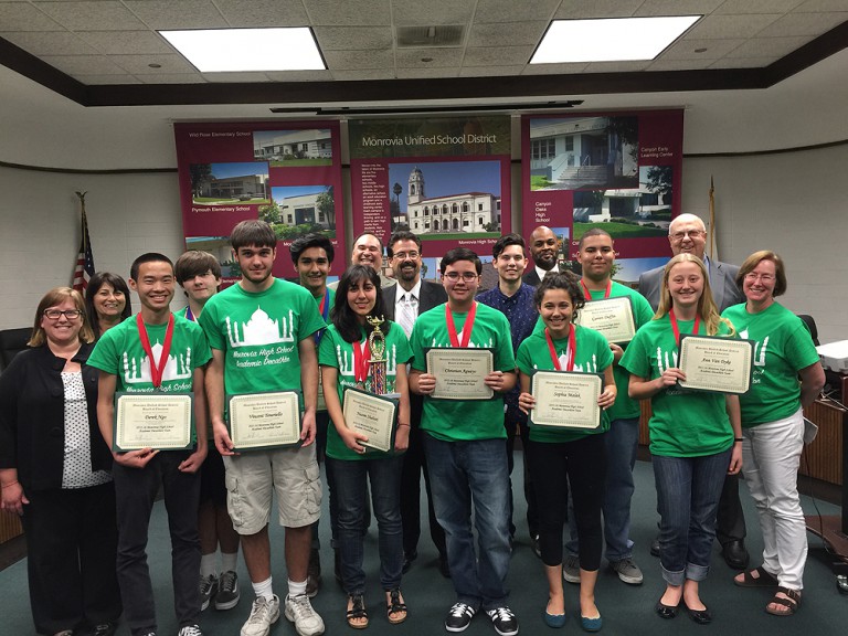 MHS Academic Decathlon Team Uses Gift Wisely