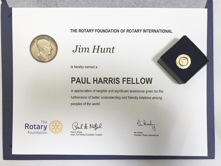 Retiring Monrovia Police Chief Awarded by Rotary